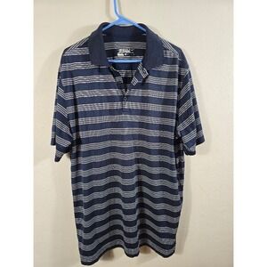 Nike Golf Dri-FIT Polo Shirt Striped Performance Athletic XL‎